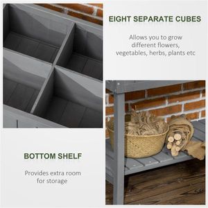 Raised Garden <b>Bed</b> with Sheds & <b>Storage</b> <b>Single</b> Piece - Product Image 3