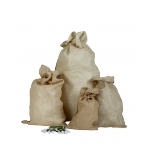 Sacos de Yute para Empacar Gran Cantidad de Granos de Café con Cierre de Cordón e Impresión de Logotipo - Product Image 5