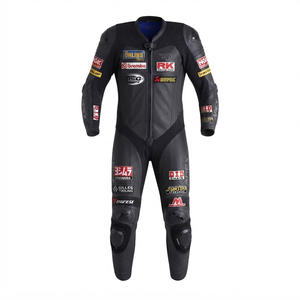 Traje de Motociclismo Zonda Pro de 1 Pieza para Hombre, Cuero Vacuno/Canguro Genuino, Estilo MotoCP, Nivel de Protección 2 - Product Image 1