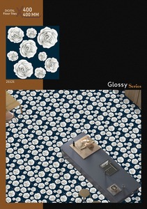 BEST AMAZING FLOWER DESIGN 400X400mm <b>CERAMIC</b> TILES GLOSSY SERIES 8 mm THICKNESS BEST SELL - Product Image 2