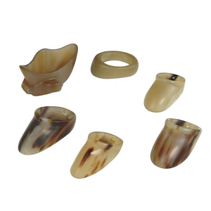 Anillo Clásico para Pulgar Alibow, Hecho a Mano, de Cuerno de Buey Transparente, con Gancho Superficial, Protector de Anillo Extra Indoloro, Seguridad para los Dedos en Tiro con Arco - Product Image 5