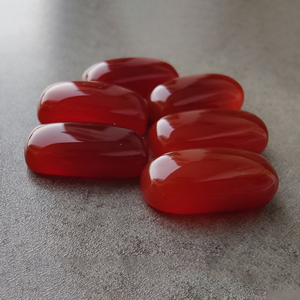 AAA Grade Natural Red Onyx Big <b>Cushion</b> Cut Gemstone Flat Back Calibrated Third Party Certified for Jewelry - Product Image 3