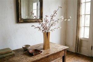 Florero de Madera Moderno, Minimalista, Porta Flores de Madera Natural Hecho a Mano, Macetero Decorativo Elegante, Centro de Mesa para el Hogar - Product Image 3