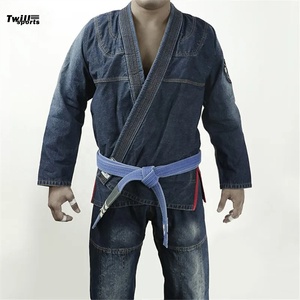 ชุดยิวยิตสูบราซิลแบบสั่งทำพิเศษ (OEM) ผ้าเดนิมพรีเมียม ชุดยูนิฟอร์ม BJJ ผ้าฝ้าย สำหรับฝึกซ้อมและการแข่งขันศิลปะการต่อสู้ - Product Image 1