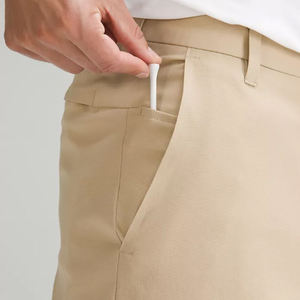 Custom Fit 100% Cotton Solid Casual Golf Shorts Men Breathable Lightweight Summer Sportswear for Outdoor Training Use - Product Image 3