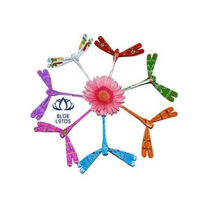 BEST SELLER Natural Eco Friendly <b>Bamboo</b> Balancing Dragonfly | Traditional Handcrafted Toy Set for New Year & Christmas - Product Image 1