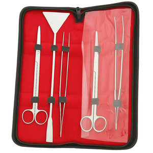 Juego de herramientas de acero inoxidable para acuarios, tijeras para plantas, pinzas, espátula, kit de mantenimiento y limpieza para venta al por mayor - Product Image 1