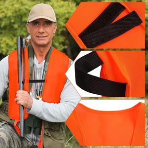 Chaleco de Seguridad para Caza Color Naranja Brillante 2026, Unisex para Adultos, Alta Visibilidad, Chaleco para Exteriores para Hombres y Mujeres, Fabricado por Imra Impex - Product Image 4