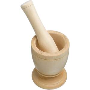 Eco-Friendly Wooden <b>Mortar</b> <b>Pestle</b> Mango Wood Herb & Spice Grinding Tool for Kitchen Use - Product Image 3