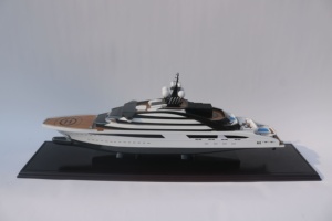SPEED BOAT MODEL LURSSEN OPUSS LUXURYY YACHT-HANDICRAFT WOODEN MODEL BOAT ECO-FRIENDLY CUSTOMIZED HOME DECORATION - Product Image 1
