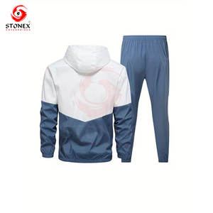 Conjunto Deportivo Informal de 2 Piezas, Sudadera con Capucha Unisex y Pantalones Deportivos, Chándal de Primavera/Otoño para Gimnasio, Correr, Uso Diario - Product Image 2