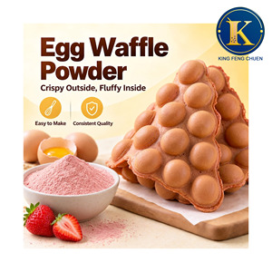 Poudre à gaufres aux fraises de Taïwan de qualité supérieure 1 kg, King Feng Chuen TW, certifiée HACCP ISO22000 - Product Image 1