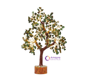 Árbol de Cristal de Aventurina Verde, Amuleto de Buena Suerte, Decoración para el Hogar, Gema Natural Hecha a Mano, Tema de Mascota, Gemas Naturales al por Mayor - Product Image 1