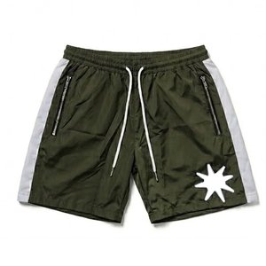 New RTS Wholesales Custom Logo Dark Green White <b>Men's</b> Nylon Wind Breaker Shorts Sets For <b>Summer</b> Wear <b>Men</b> Sets Streetwear <b>Jackets</b> - Product Image 4