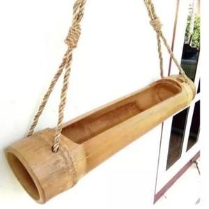 Pot de fleurs suspendu en bambou naturel pour la décoration de cafés, restaurants et centres de villégiature - Fournisseur en gros - Product Image 6