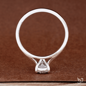 Pear Cut Lab Grown Diamond 1 Carat <b>Solitaire</b> Engagement <b>Ring</b> IGI Certified 10k White Gold Minimalist Bridal Wedding Anniversary - Product Image 4