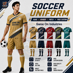Uniformes Deportivos de Fútbol para Club, Diseño en Verde Azulado y Negro, Tejido Sintético Transpirable, Conjunto Completo para Venta al Por Mayor - Product Image 4