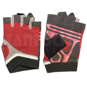 Gants de musculation professionnels rouges et noirs avec rembourrage amélioré de la paume |   Poignée antidérapante de qualité supérieure pour un équipement de musculation ultime - Product Image 1