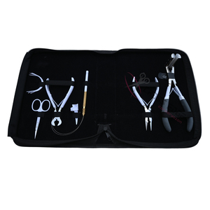 Hair Extension <b>tools</b> Application <b>Kit</b> with Tape In Plier Beads Crimper Keratin Bond Cutter Hair Extension Plier <b>Mini</b> Scissors - Product Image 1