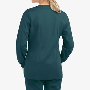 Chaqueta Médica Personalizada al por Mayor con Logotipo Propio, Cierre a Presión, Mangas Largas con Puños Acanalados, Bolsillos Utilitarios, Chaquetas Médicas al por Mayor - Product Image 2