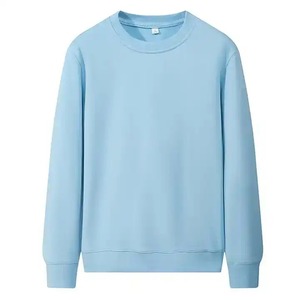 Sweat-shirt unisexe à col rond coupe classique pour homme, personnalisable, en tissu polaire uni 100 % coton doublé, avec épaules tombantes, vente en gros - Product Image 4