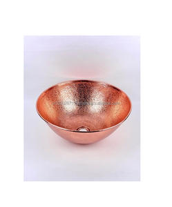 Lavabo de cobre hecho a mano con encanto rústico decorativo para amantes de las antigüedades y proyectos de actualización de baño de granja - Product Image 5