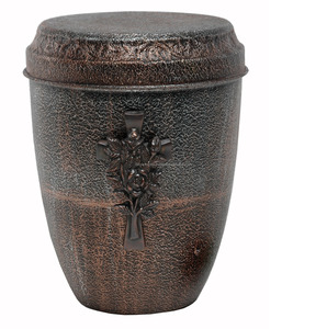 Fresh Arrival cremation urn with praying hands.made of metal like Metal or <b>bronze</b>, and is designed to hold the ashes - Product Image 4