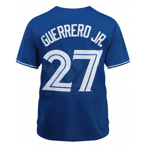 Camiseta de Béisbol para Hombre Toronto, Cuello en V, Manga Corta, 27 Guerrero Jr., Impresión por Transferencia de Calor en la Parte Delantera, Poliéster Transpirable - Product Image 2
