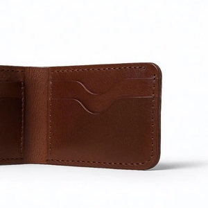 Cartera Bifold de Cuero Genuino de Alta Calidad para Hombre, Diseño Clásico, Lujosa, Delgada, Duradera y Personalizable, Al SABAT ASI-LW-0010 - Product Image 3
