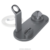 Promotion pas cher prix 4 en 1 Station de charge sans fil pour téléphone écouteur montre intelligente 15W support de chargeur sans fil