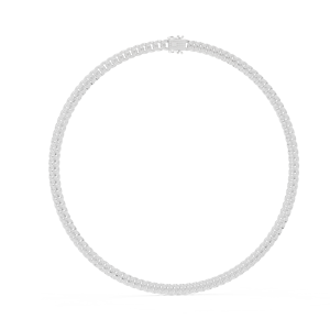 Chaîne cubaine unisexe TIMELESS en or blanc 18 carats avec diamants de laboratoire taillés de 7,2 carats, plaquée rhodium, pour fêtes, mariages et usage quotidien élégant - Product Image 1