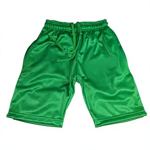 Shorts Unisexe Respirants Anti-UV et Anti-Bactériens en Tricot 100% Polyester Grande Taille Écologique Tissu 220g avec Logo Côté Gauche - Product Image 1