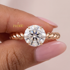 จี้เพชรเพาะเลี้ยงขนาด 1.92 กะรัต หรูหรา สร้อยคอทอง 14K 18K ได้รับการรับรองจาก IGI สร้อยคอเพชรเม็ดเดี่ยวสำหรับผู้หญิง - Product Image 1