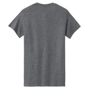 Black Custom Men's T-Shirts Short Sleeve O-Neck Cotton Worsted Fabric Front Logo Formal Style Loose Fit Anti-Pilling Summer Wear - Product Image 3