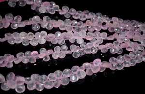 Cuentas de Cuarzo Rosa Natural en Forma de Corazón y Pera, Gema Rosa para Fabricación de Joyas, Proveedor Mayorista, Venta al por Mayor, Exportación Internacional B2B - Product Image 1