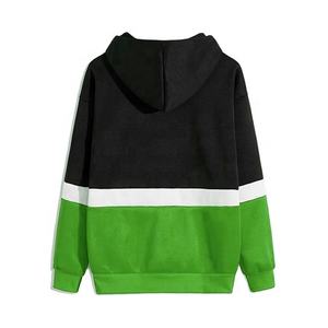 Faible QUANTITÉ MINIMALE DE COMMANDE en gros cool coton femmes à capuche deux tons couleur solide tricoté en vrac pas cher sweatshirts top qualité - Product Image 4
