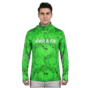 Sudadera con Capucha para Pesca, Sublimada, de Poliéster, de Secado Rápido, Personalizada, Ligera, con Protección Solar y Manga Larga, para Senderismo y Pesca al Aire Libre - Product Image 4