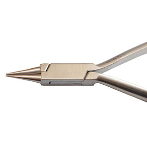 Alicate Redondo de Ortodoncia Dental para Doblar Alambres y Formar Lazos, Instrumento Dental de Acero Inoxidable de Precisión, Estilo Pico de Pájaro - Product Image 4
