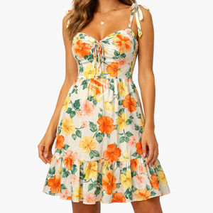 ชุดเดรสลำลองสำหรับผู้หญิง ใส่ได้ทั้งแบบลำลองและเป็นทางการ สำหรับฤดูร้อน แบบไม่มีแขน ระบายอากาศได้ดี ทนทาน แห้งเร็ว คุณภาพดีเยี่ยม - Product Image 1