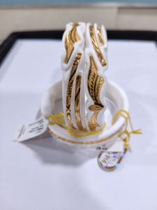 Bracelet en or massif 22 carats tendance en forme de coquille de conque blanche, bijoux de mariage traditionnels pour femmes, certifié BIS, ensemble Shakha de 9 grammes - Product Image 2