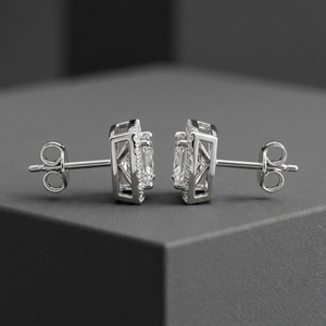 Pendientes Clásicos y Modernos con Diamantes Solitarios, 2.52 Ct, Diamante Cultivado en Laboratorio, Oro Amarillo, Blanco y Rosa de 9K, Certificados por Aigs, Unisex, para Boda - Product Image 1