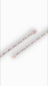 Bracelet tennis distinctif en diamants de laboratoire taille ronde et marquise, or 14 carats, bijoux de luxe, fabricant grossiste - Product Image 2