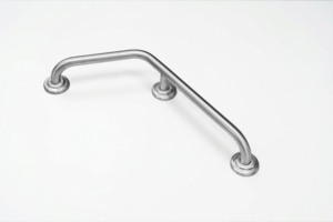 Main courante en acier inoxydable en forme de L, finition satinée, longueur personnalisée, résistante à la corrosion, pour salles de bain ADA - Product Image 6