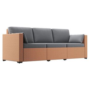 Sofá Doble para Exteriores Willow, para Terraza, Patio o Jardín, Color Arena, Asiento Cómodo - Product Image 5