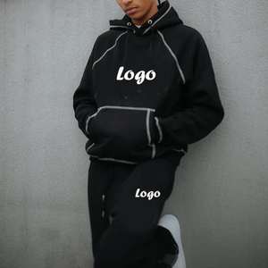 Conjuntos Deportivos Personalizados Vintage con Estampado Digital para Hombre, Corte Regular, 100% Algodón, Sudaderas con Capucha y Pantalones Deportivos - Product Image 6