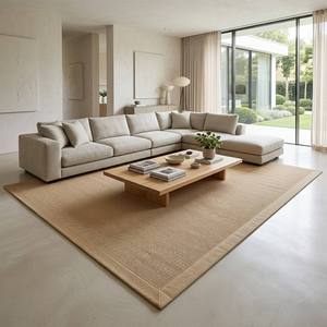 Tapis en jute tissé à la main, durable, tapis de sol tressé, tapis écologique pour la décoration du salon et de la chambre - Product Image 3