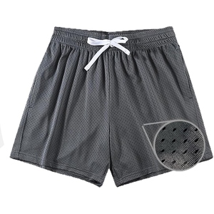 Pantalones Cortos Deportivos de Malla para Hombre OEM, Logotipo Personalizado, Transpirables, de Secado Rápido, para Correr, Gimnasio, Diseño Atlético Ligero - Product Image 4