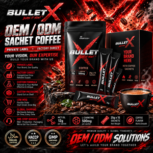 <b>Instant</b> Slim Bitter <b>Coffee</b> Mix with MCT Oil Fiber Creme Premium Arabica <b>Coffee</b> Weight Management Energy Drink 15 <b>Sachets</b> OEM ODM - Product Image 1