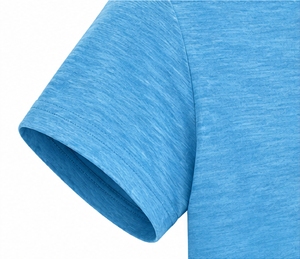 Women's Blue Short Sleeve Crew Neck <b>T</b> <b>Shirt</b> Solid Color Slim Fit Casual Jersey <b>Yoga</b> Top - Product Image 5