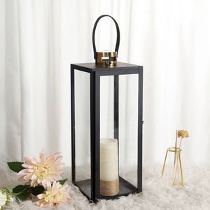Elegant <b>Gold</b> Finish Metal <b>Lantern</b> Suitable For Home Entrance Balcony Restaurant Hotel Lobby And Premium Candle Display - Product Image 2